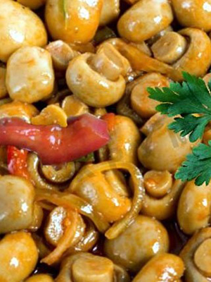 Пикантные шампиньоны, маринованные по-корейски