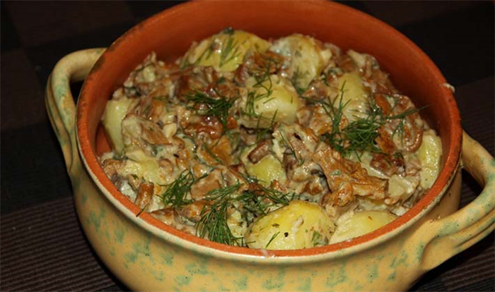 Блюда из белых грибов с картофелем