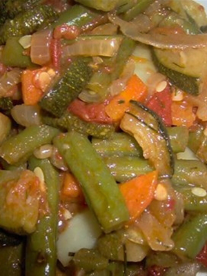Грибное рагу из рыжиков